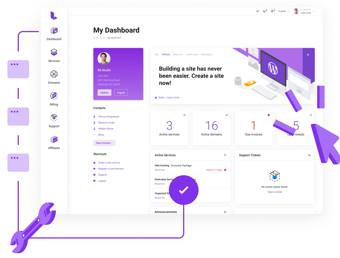 Domain Names - Simple domain management