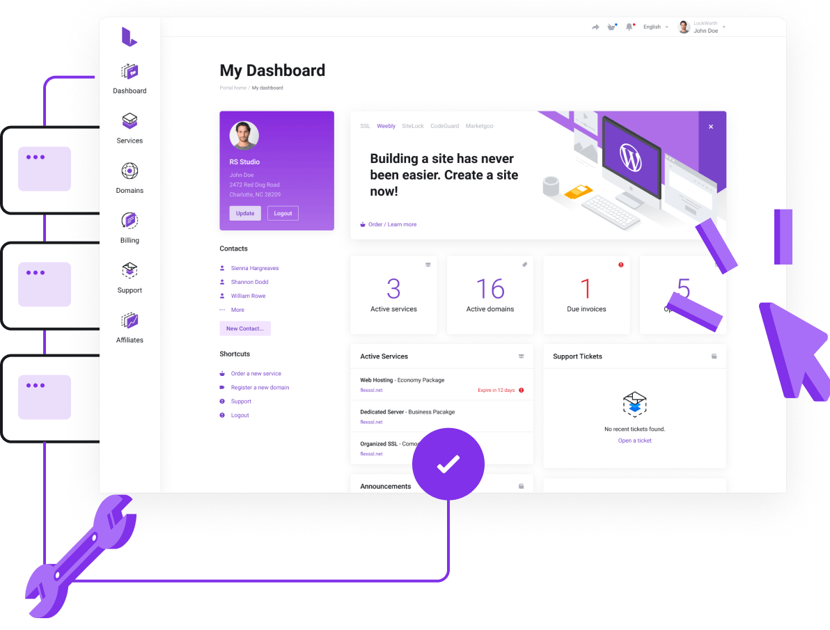 Domain Names - Simple domain management
